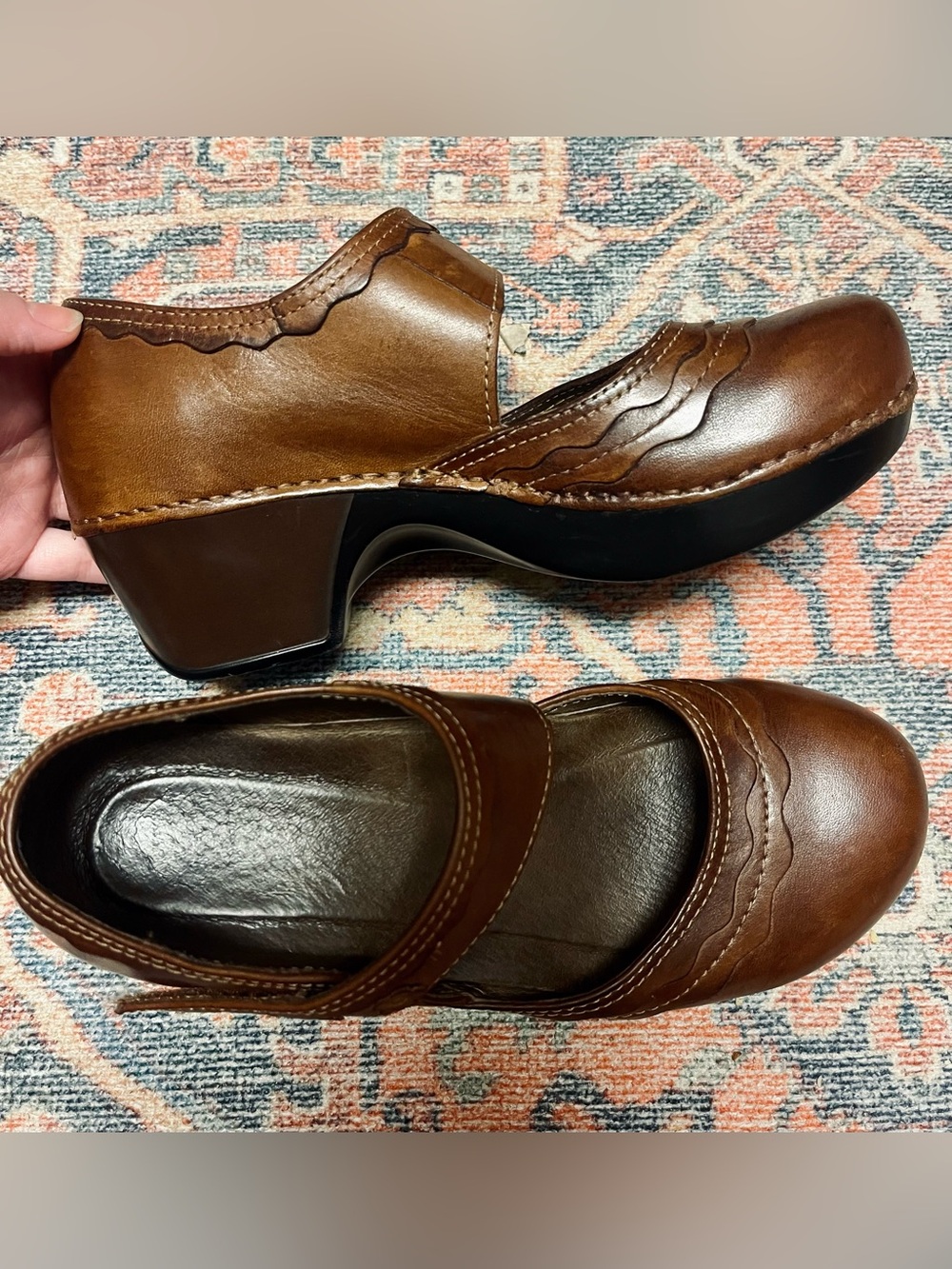 Dansko Leather Harlow Mary Jane clogs - Picture 3 of 7